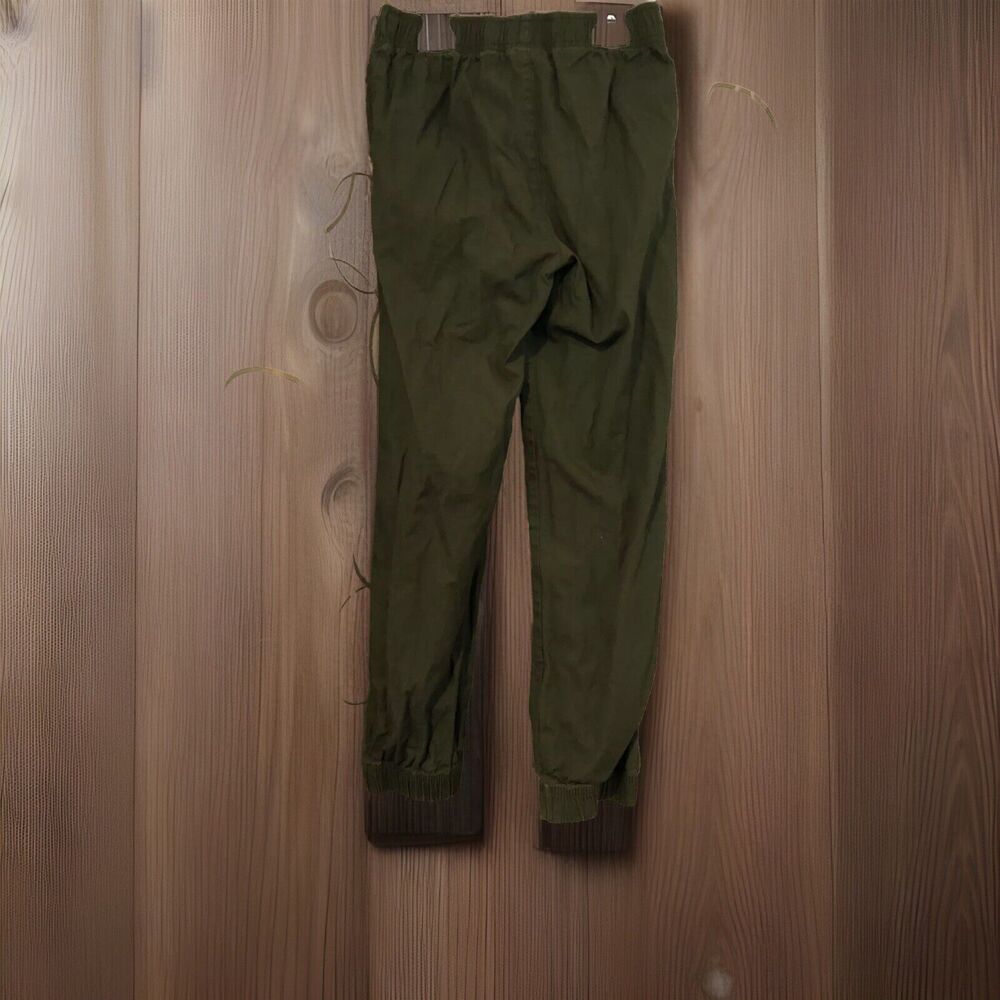 365kids Garanimals Olive Green Jogger Pants Kids Size 8 Cotton Elastic Waist